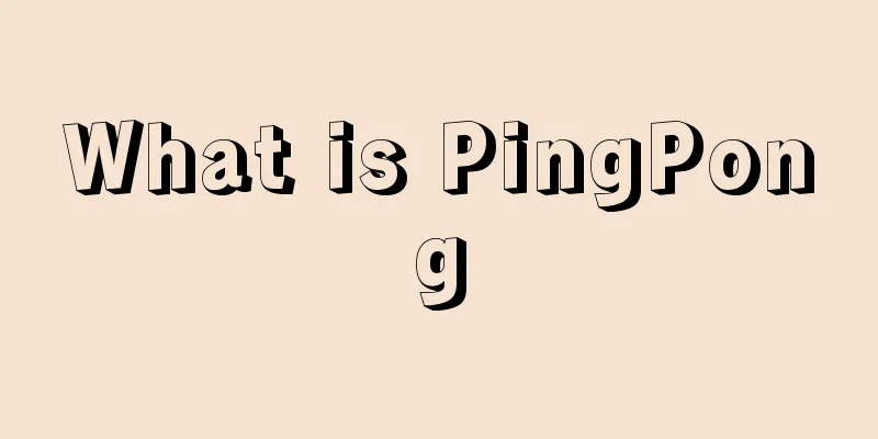 What is PingPong