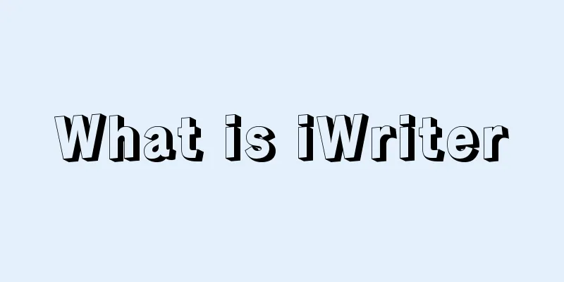 What is iWriter