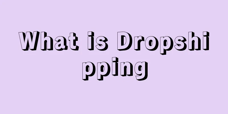 What is Dropshipping