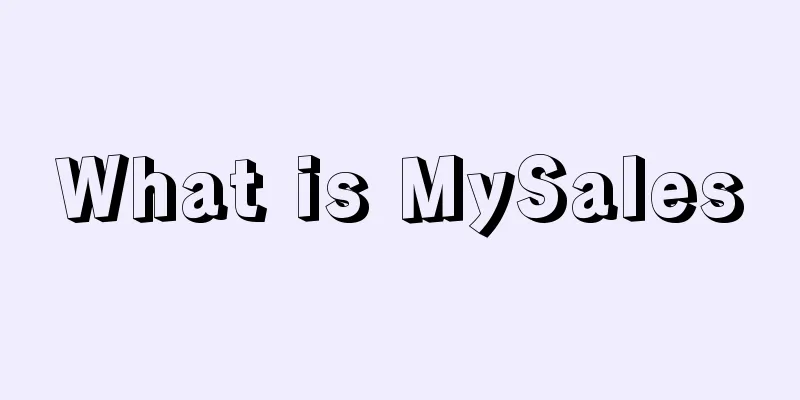 What is MySales