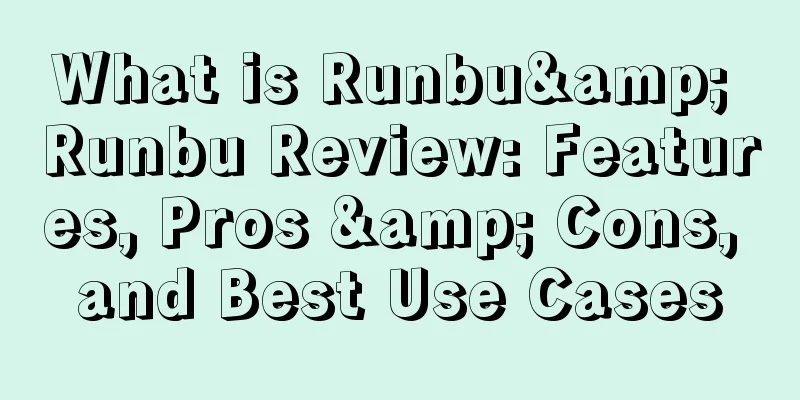 What is Runbu& Runbu Review: Features, Pros & Cons, and Best Use Cases