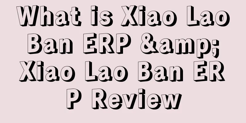 What is Xiao Lao Ban ERP & Xiao Lao Ban ERP Review