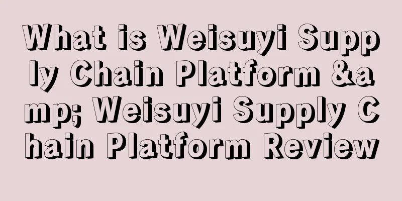 What is Weisuyi Supply Chain Platform & Weisuyi Supply Chain Platform Review