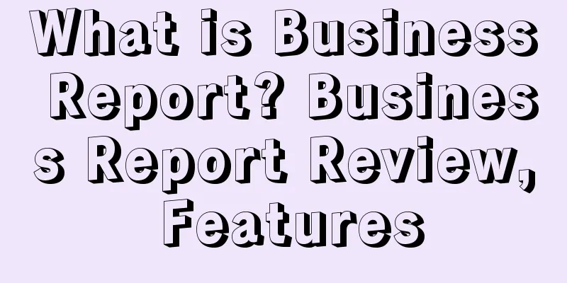 What is Business Report? Business Report Review, Features