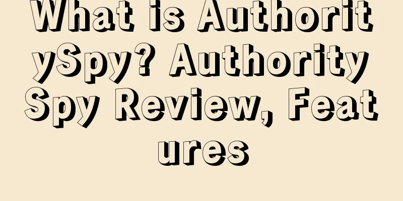 What is AuthoritySpy? AuthoritySpy Review, Features