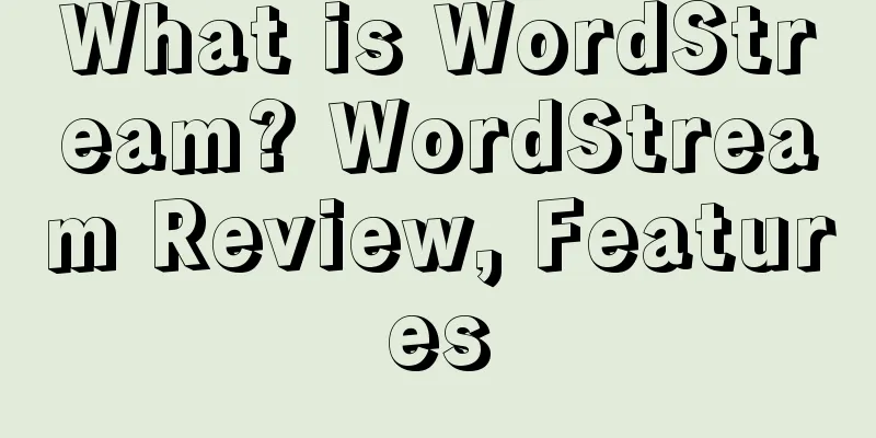 What is WordStream? WordStream Review, Features