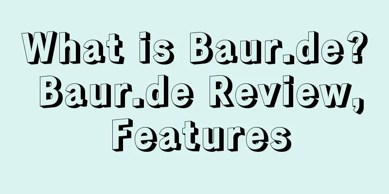 What is Baur.de? Baur.de Review, Features