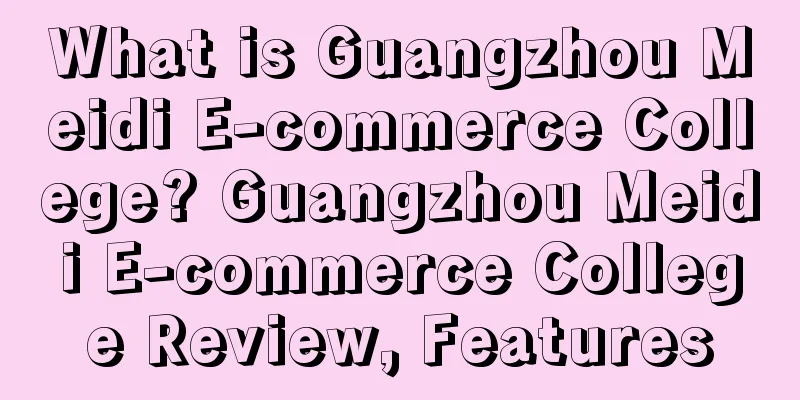 What is Guangzhou Meidi E-commerce College? Guangzhou Meidi E-commerce College Review, Features