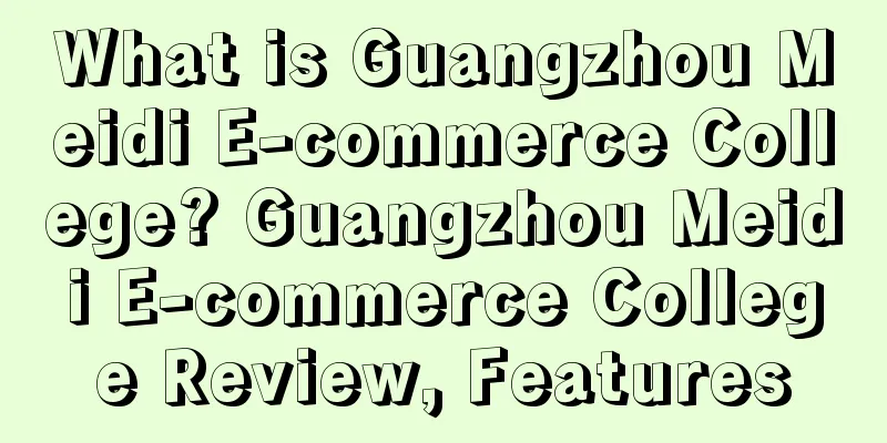 What is Guangzhou Meidi E-commerce College? Guangzhou Meidi E-commerce College Review, Features