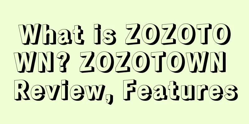 What is ZOZOTOWN? ZOZOTOWN Review, Features