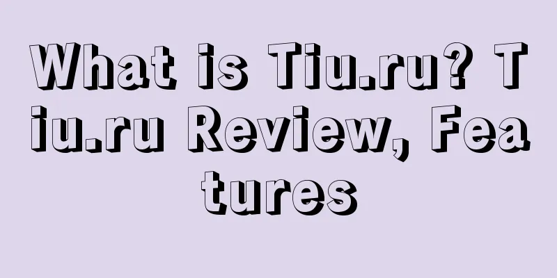 What is Tiu.ru? Tiu.ru Review, Features