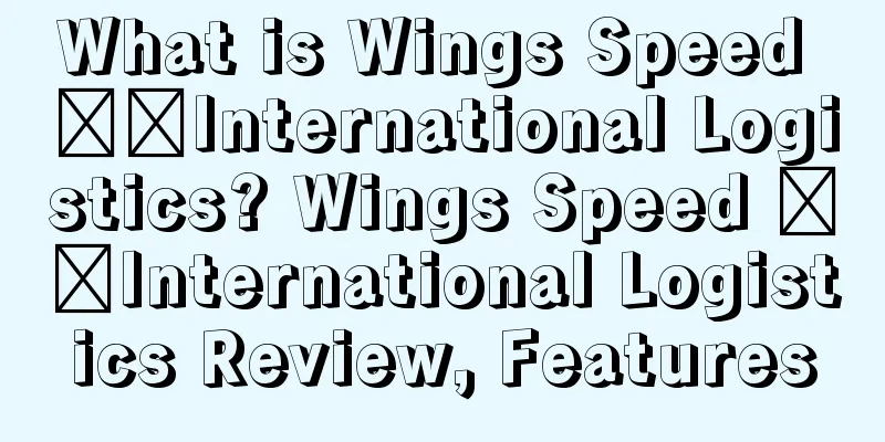 What is Wings Speed ​​International Logistics? Wings Speed ​​International Logistics Review, Features