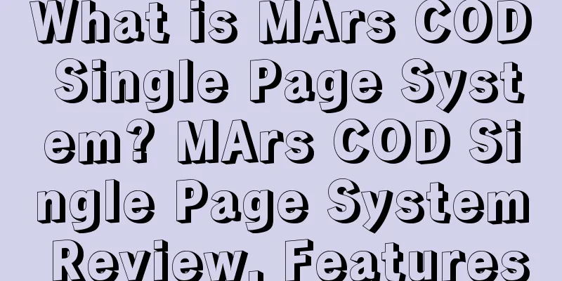 What is MArs COD Single Page System? MArs COD Single Page System Review, Features