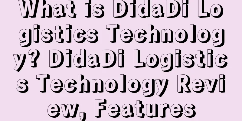 What is DidaDi Logistics Technology? DidaDi Logistics Technology Review, Features