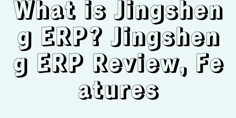 What is Jingsheng ERP? Jingsheng ERP Review, Features