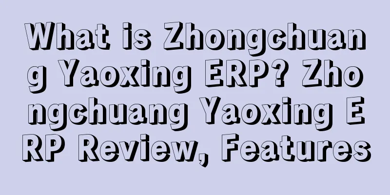 What is Zhongchuang Yaoxing ERP? Zhongchuang Yaoxing ERP Review, Features