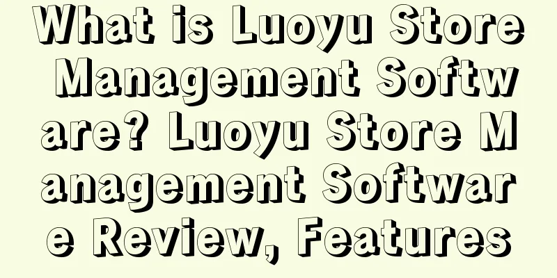 What is Luoyu Store Management Software? Luoyu Store Management Software Review, Features