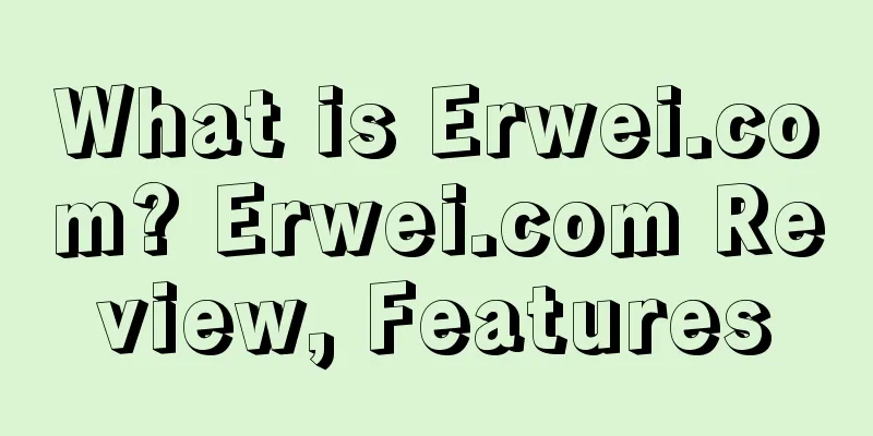 What is Erwei.com? Erwei.com Review, Features