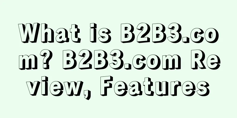 What is B2B3.com? B2B3.com Review, Features