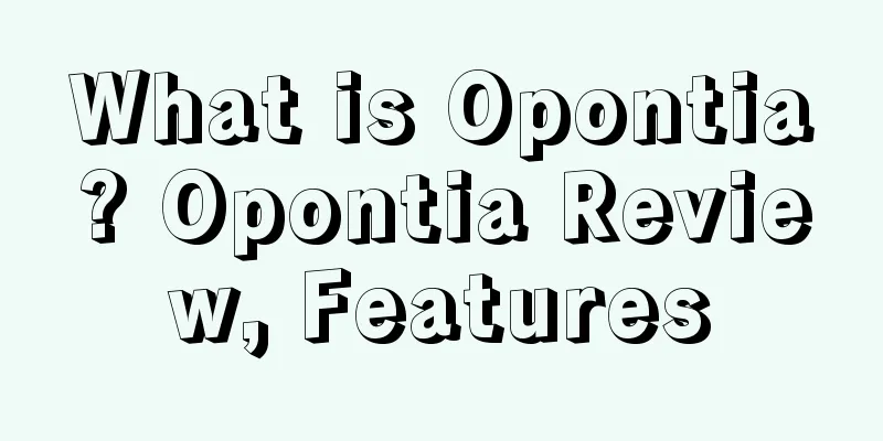 What is Opontia? Opontia Review, Features