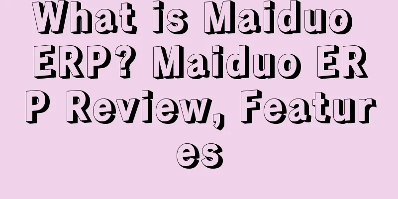 What is Maiduo ERP? Maiduo ERP Review, Features