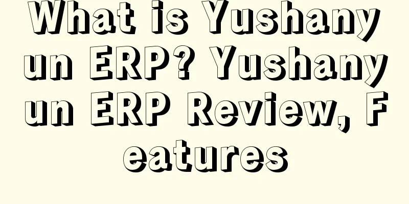 What is Yushanyun ERP? Yushanyun ERP Review, Features
