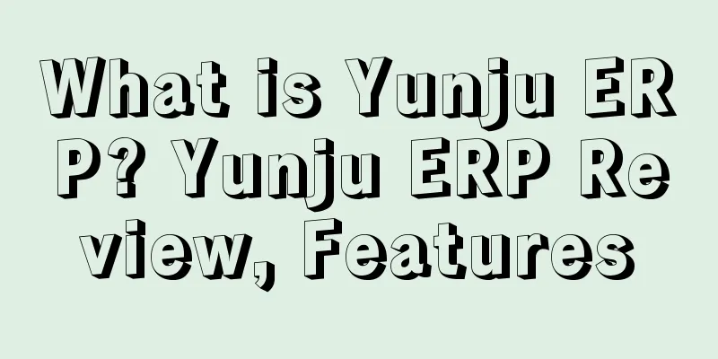 What is Yunju ERP? Yunju ERP Review, Features