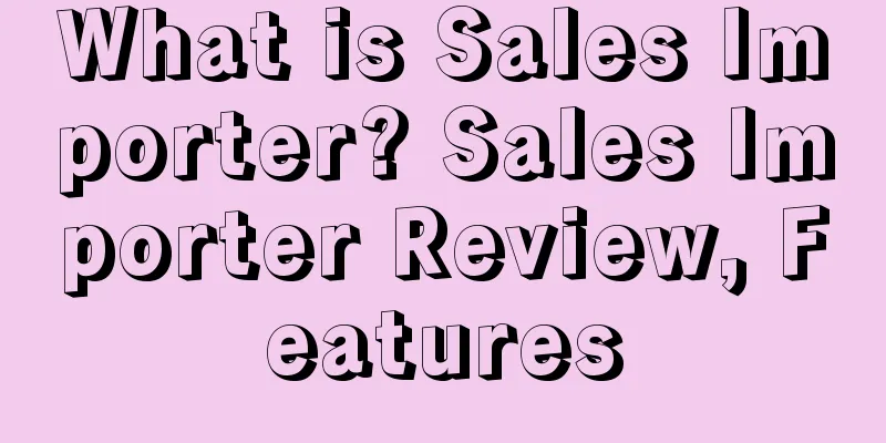 What is Sales Importer? Sales Importer Review, Features
