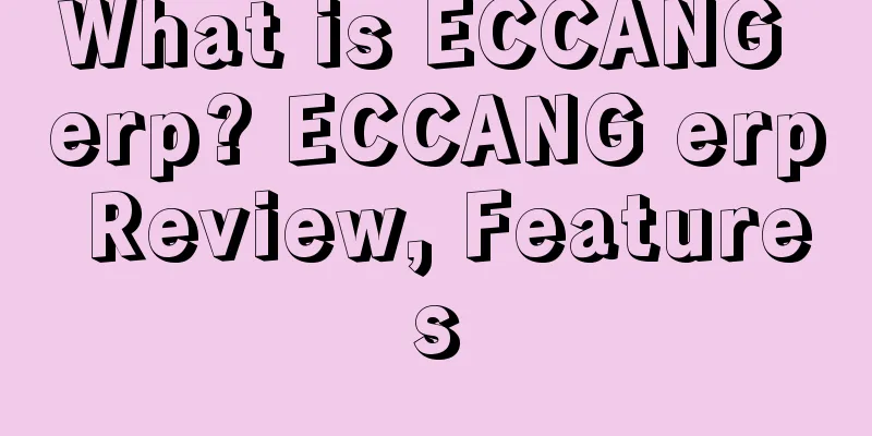 What is ECCANG erp? ECCANG erp Review, Features