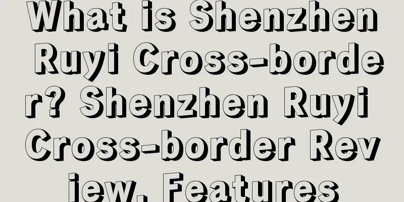 What is Shenzhen Ruyi Cross-border? Shenzhen Ruyi Cross-border Review, Features