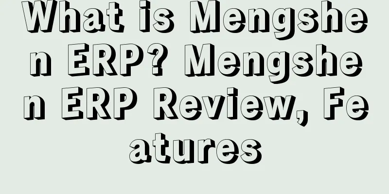 What is Mengshen ERP? Mengshen ERP Review, Features