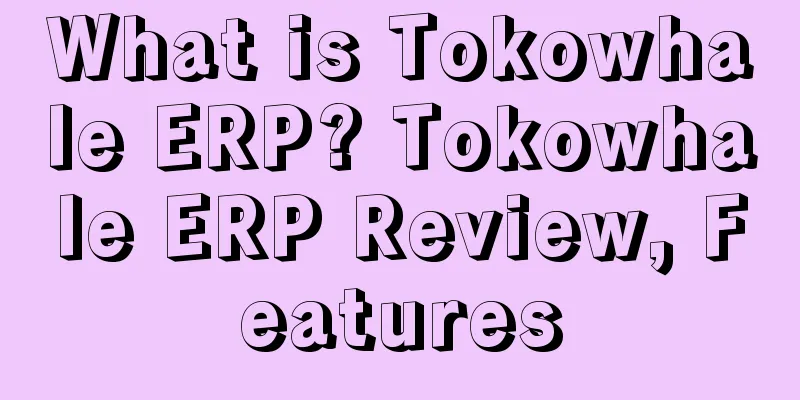 What is Tokowhale ERP? Tokowhale ERP Review, Features
