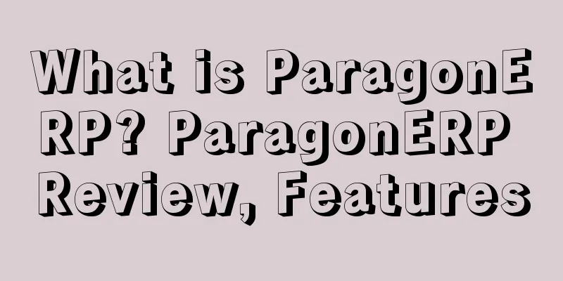 What is ParagonERP? ParagonERP Review, Features