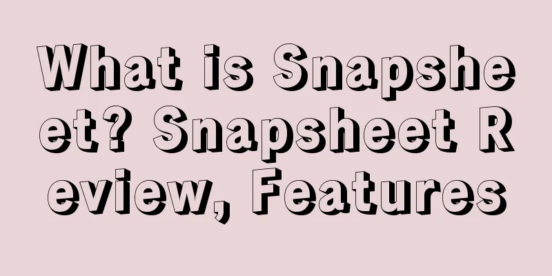 What is Snapsheet? Snapsheet Review, Features
