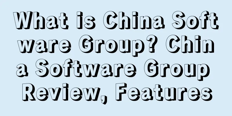 What is China Software Group? China Software Group Review, Features