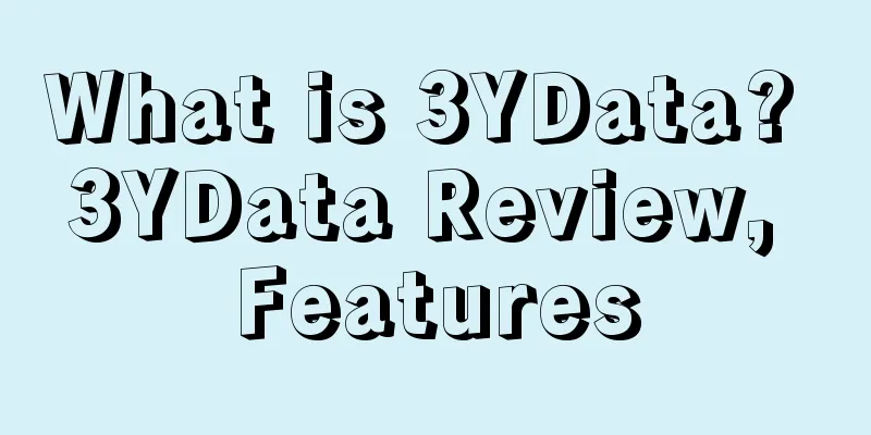 What is 3YData? 3YData Review, Features