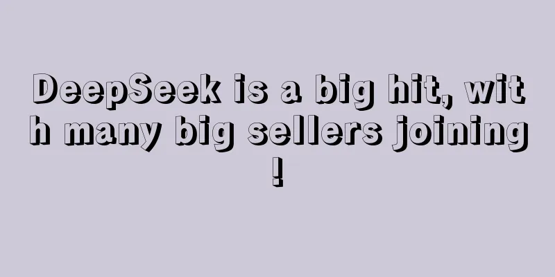 DeepSeek is a big hit, with many big sellers joining!