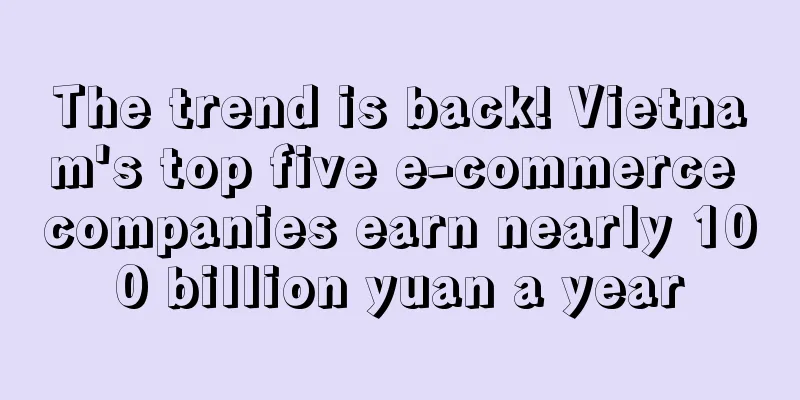 The trend is back! Vietnam's top five e-commerce companies earn nearly 100 billion yuan a year