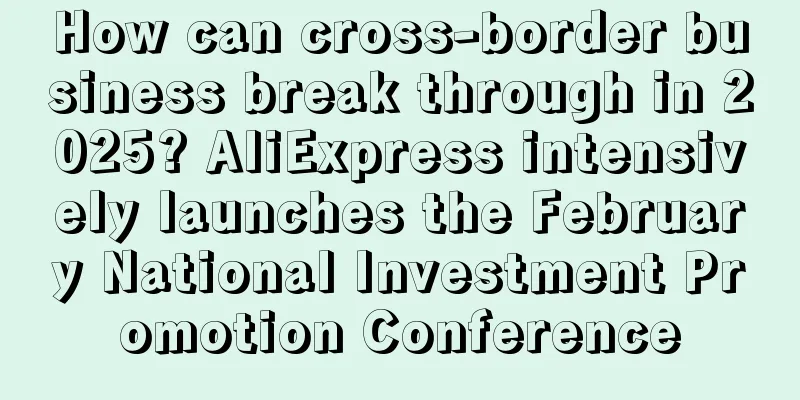 How can cross-border business break through in 2025? AliExpress intensively launches the February National Investment Promotion Conference