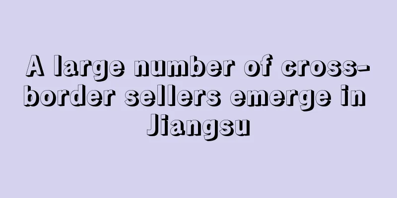 A large number of cross-border sellers emerge in Jiangsu