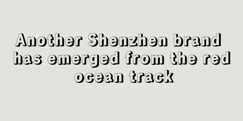 Another Shenzhen brand has emerged from the red ocean track
