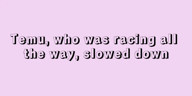 Temu, who was racing all the way, slowed down