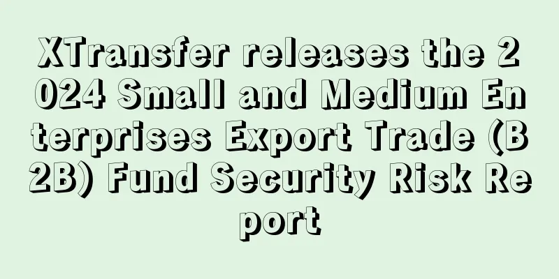 XTransfer releases the 2024 Small and Medium Enterprises Export Trade (B2B) Fund Security Risk Report