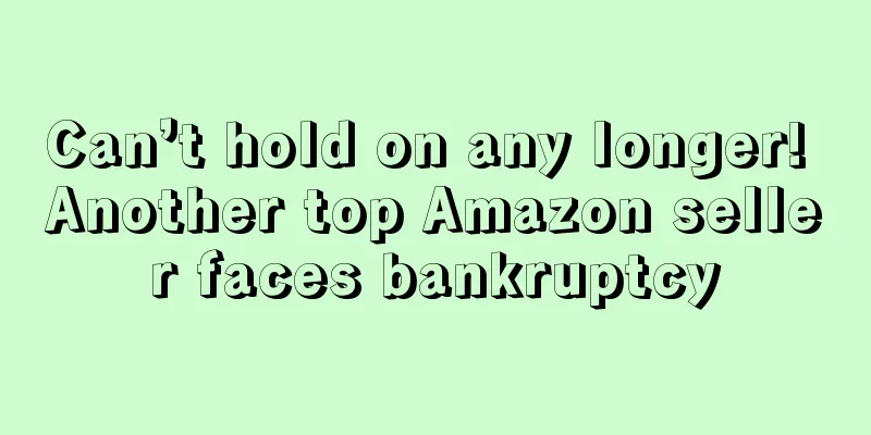 Can’t hold on any longer! Another top Amazon seller faces bankruptcy