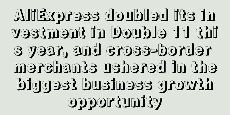AliExpress doubled its investment in Double 11 this year, and cross-border merchants ushered in the biggest business growth opportunity