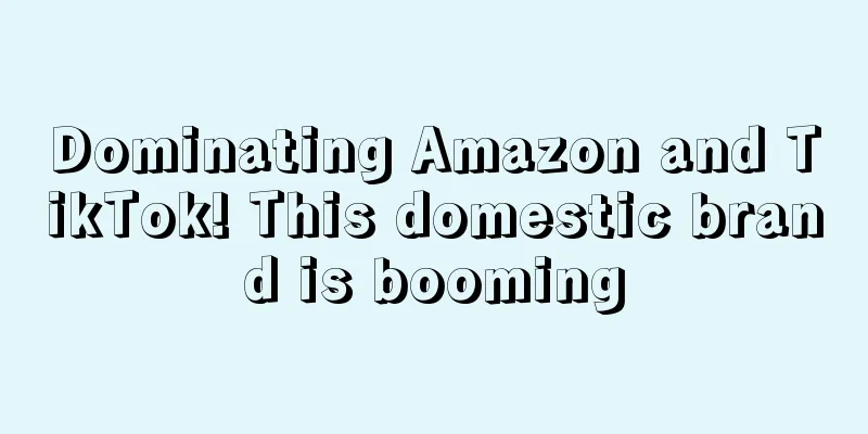 Dominating Amazon and TikTok! This domestic brand is booming