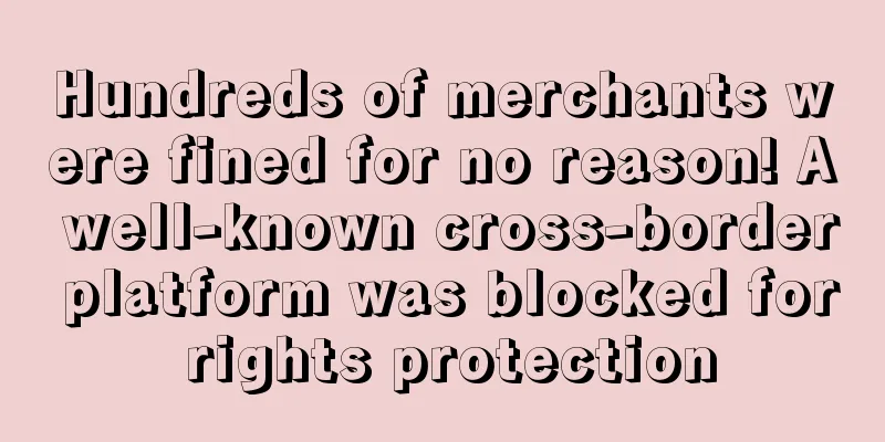 Hundreds of merchants were fined for no reason! A well-known cross-border platform was blocked for rights protection