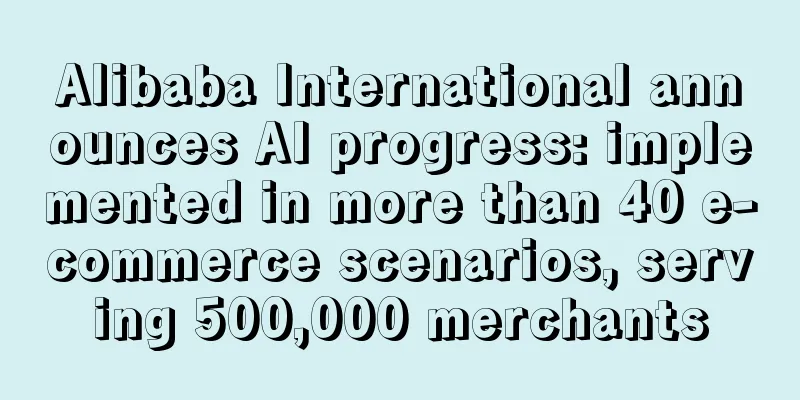 Alibaba International announces AI progress: implemented in more than 40 e-commerce scenarios, serving 500,000 merchants