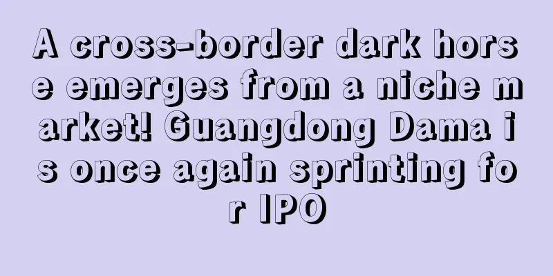 A cross-border dark horse emerges from a niche market! Guangdong Dama is once again sprinting for IPO