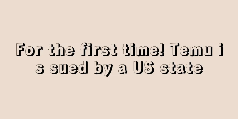 For the first time! Temu is sued by a US state